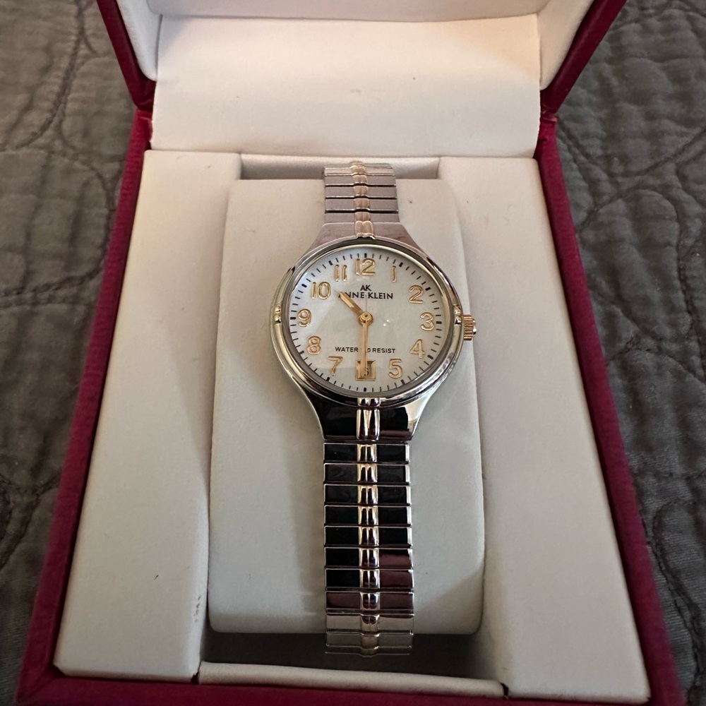 Anne Klein Silver and Gold Watch